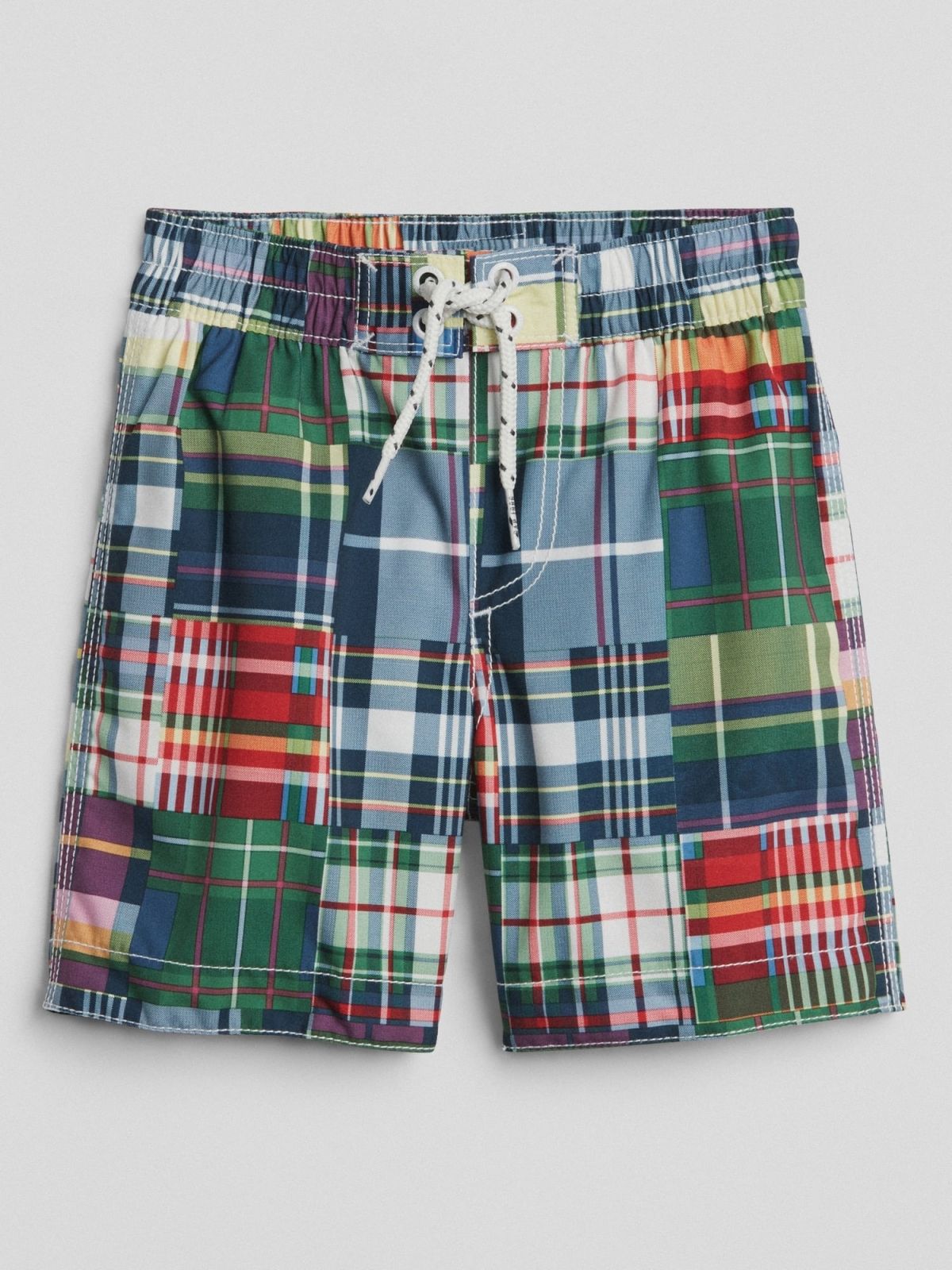 Patchwork Swim Trunks-266380000