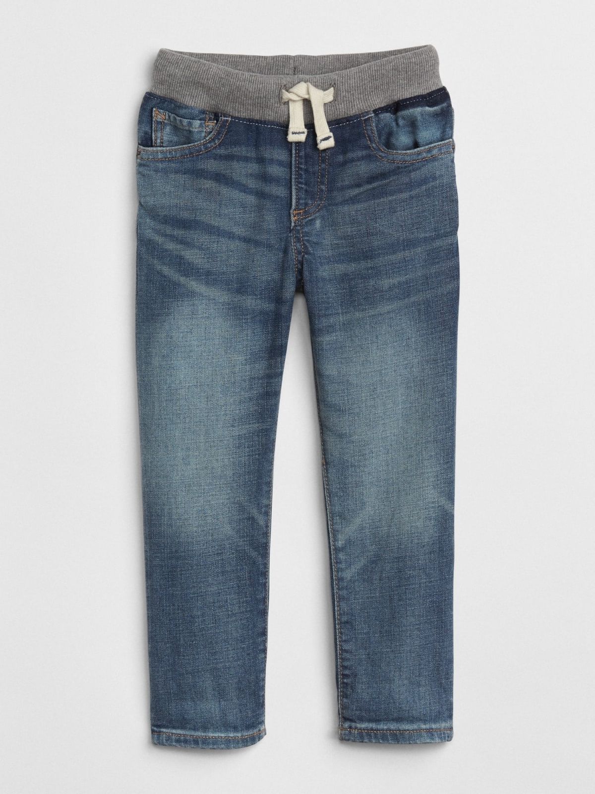 Μπλε Νηπιακό Pull-On Slim Τζιν Παντελόνι με Strech-229736000