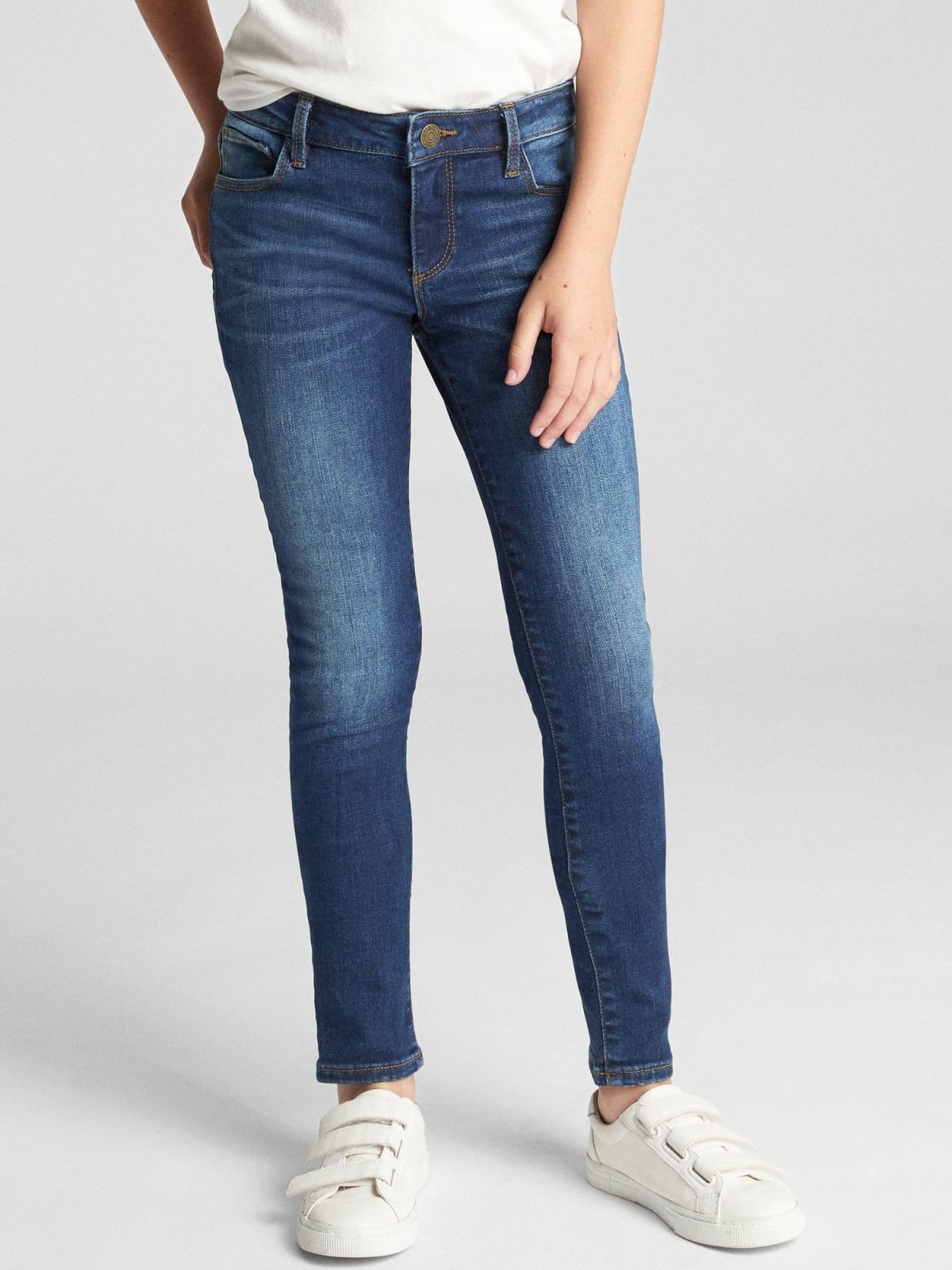 Μπλε Παιδικό Super Skinny Τζιν με Stretch-349415000