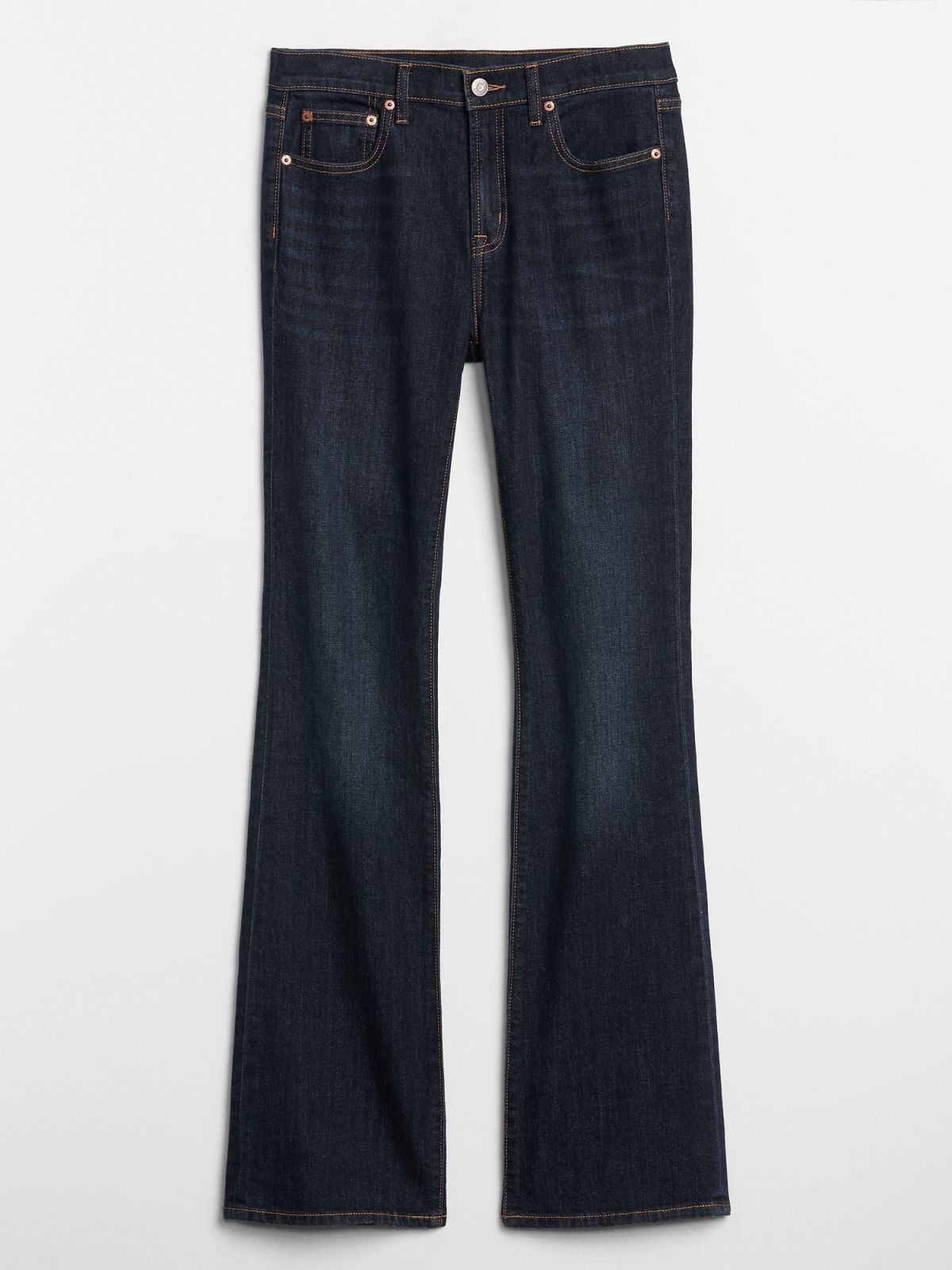 Μπλε Mid Rise Bootcut Jean Παντελόνι-542031000