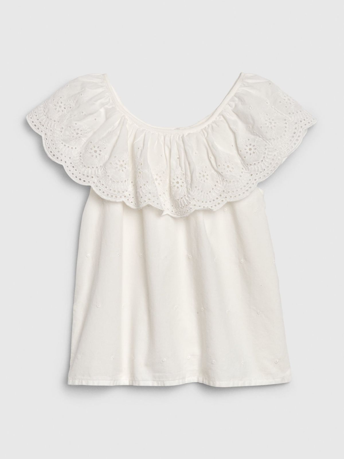 Kids Eyelet Ruffle Top-540306000