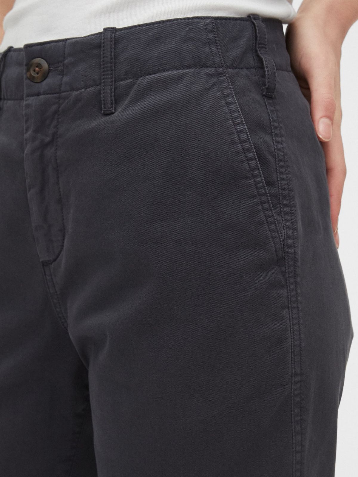High Rise Straight Khakis-542685000