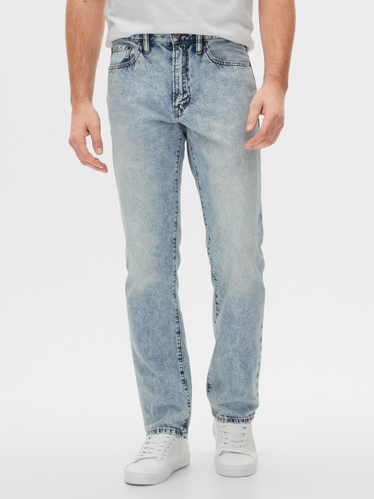 Straight Fit Jean Παντελόνι με Washwell™-554759000