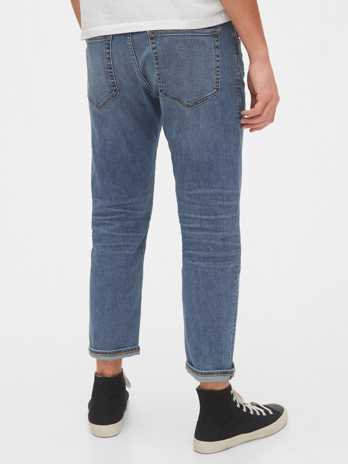 Premium Slim Taper Cropped Jeans with GapFlex-569637000