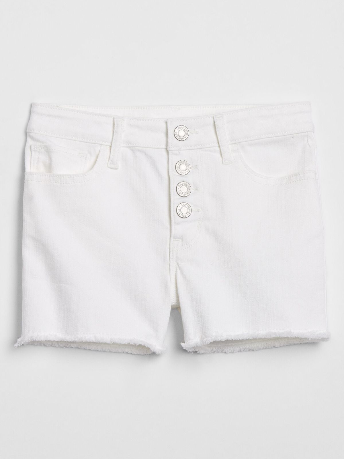 Kids High Rise Denim Shorts-574278000