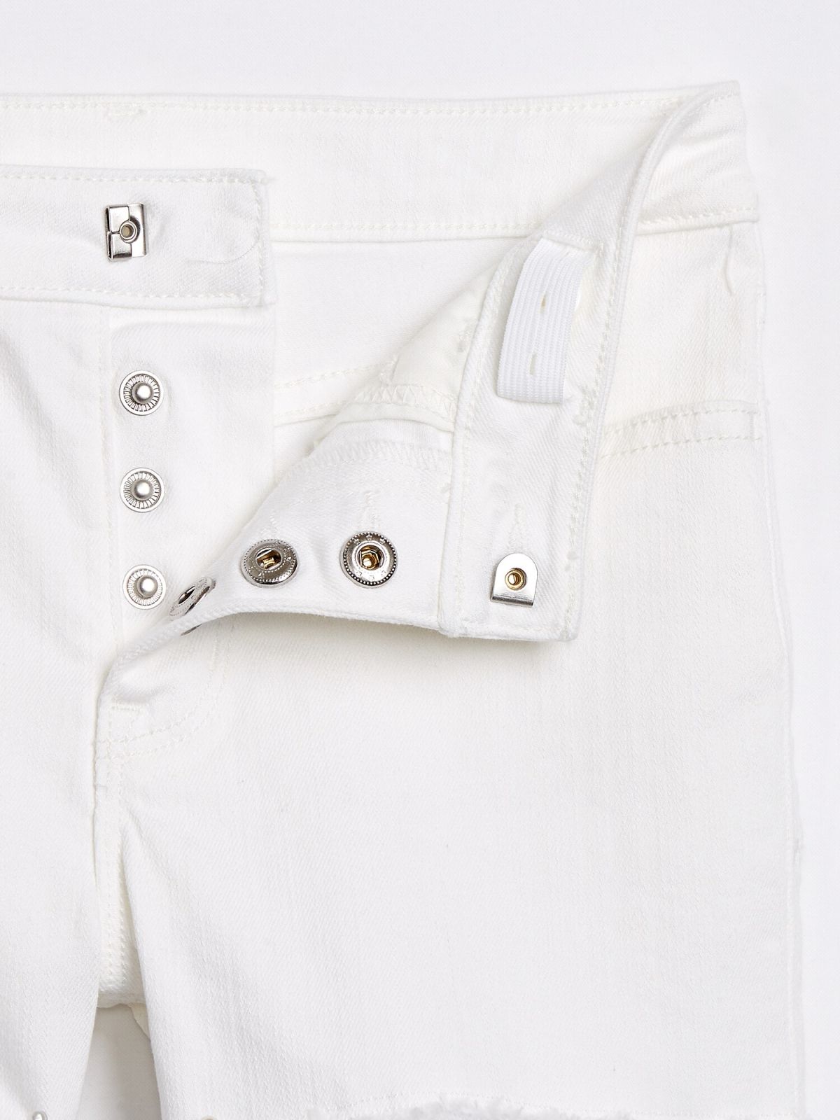 Kids High Rise Denim Shorts-574278000