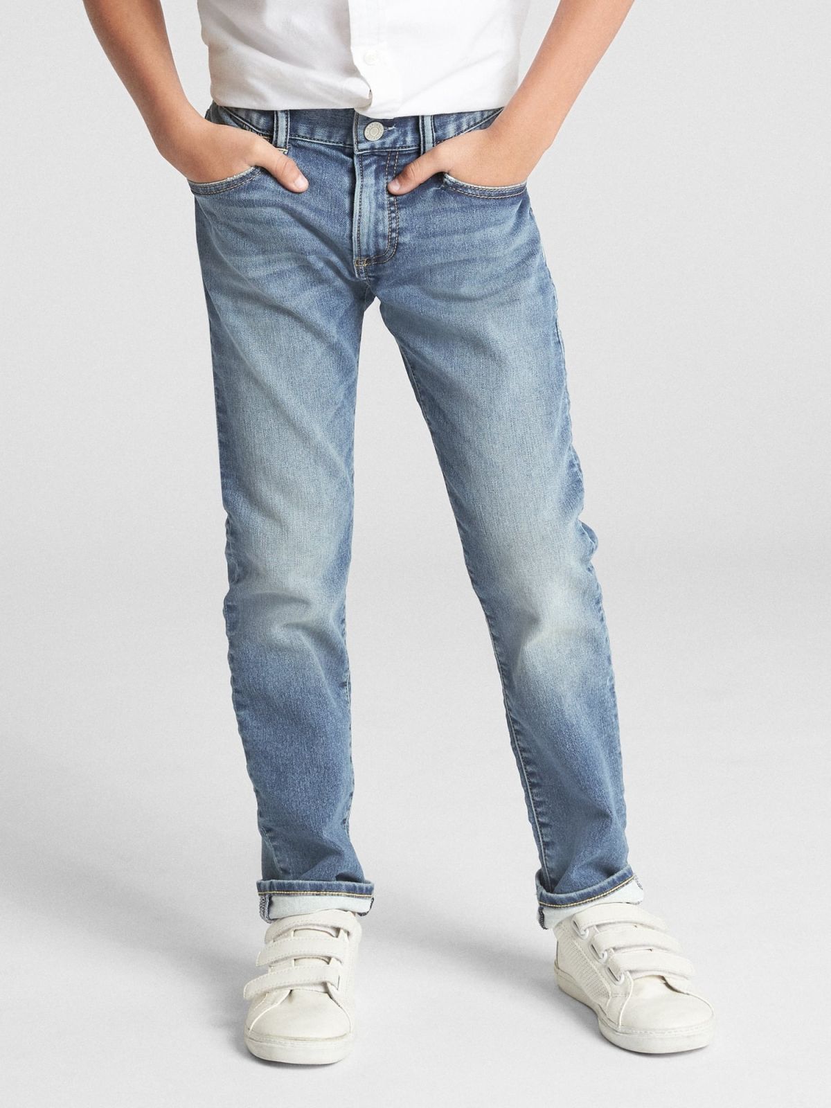Μπλε Παιδικό Slim Τζιν με Stretch-358202000