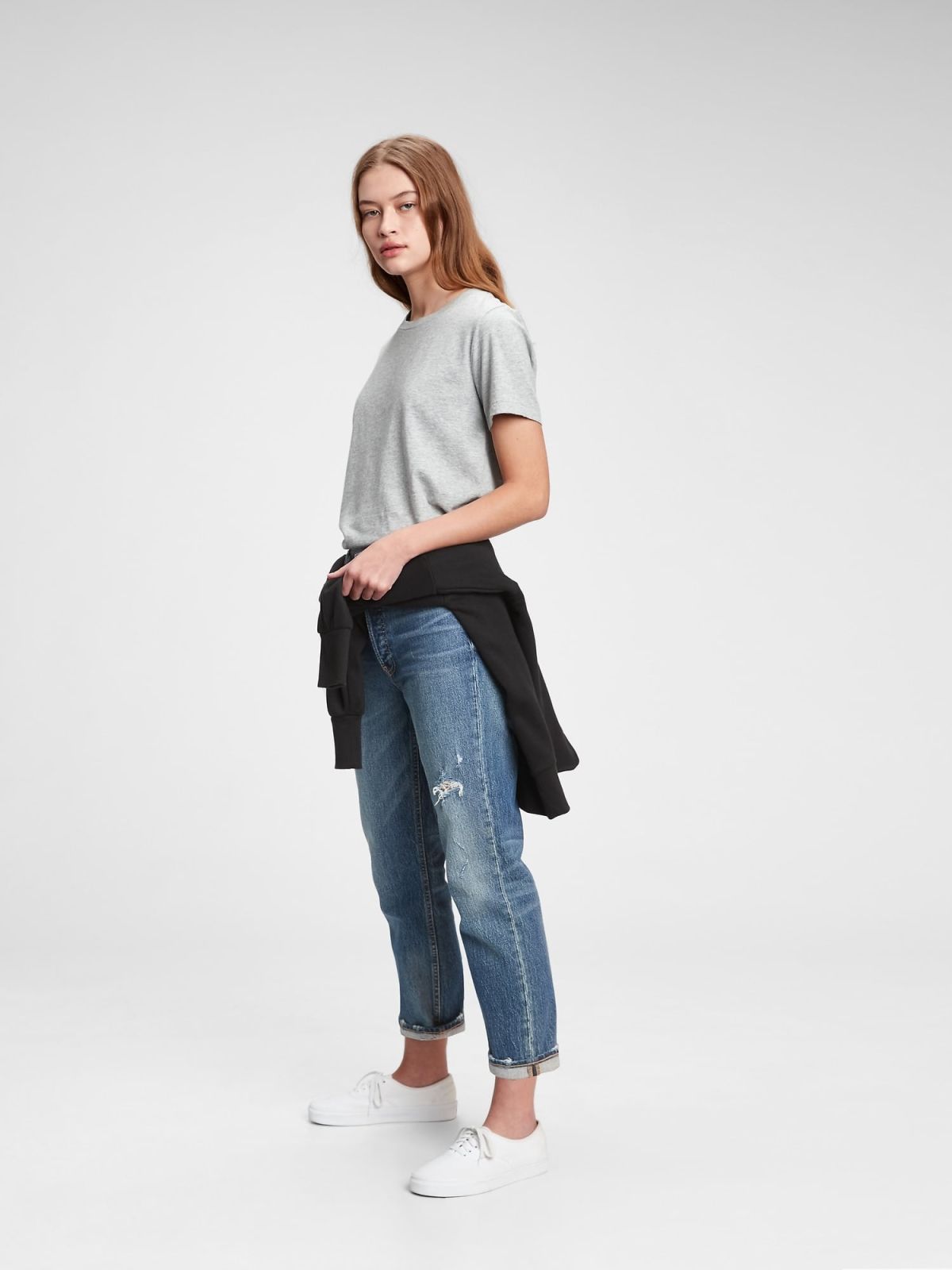 Γκρι Vintage Μπλούζα από 100% Οργανικό Βαμβάκι-795346005