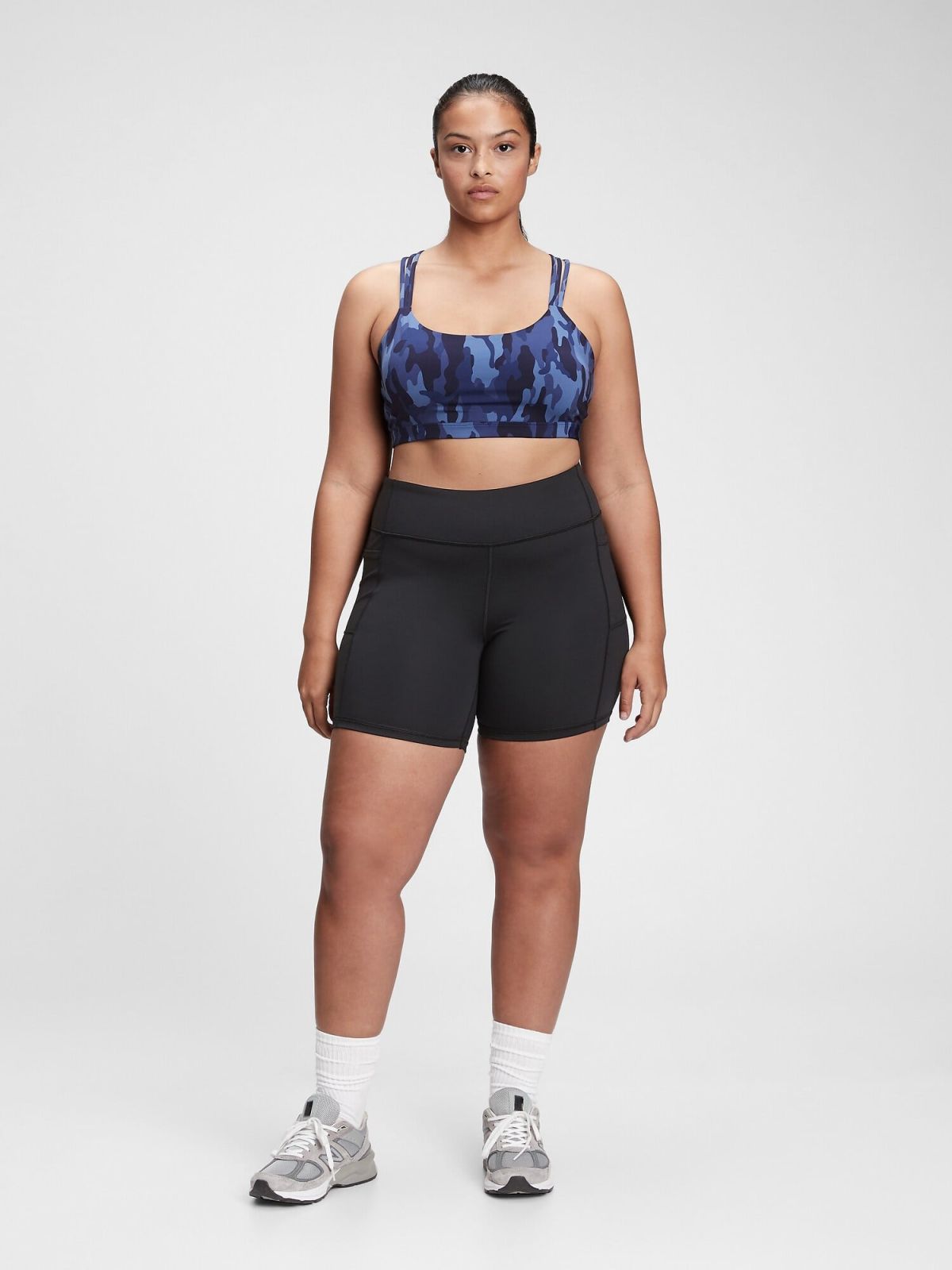 Μπλε GapFit Eclipse Medium Support Strappy Σπορ Σουτιέν-335778068