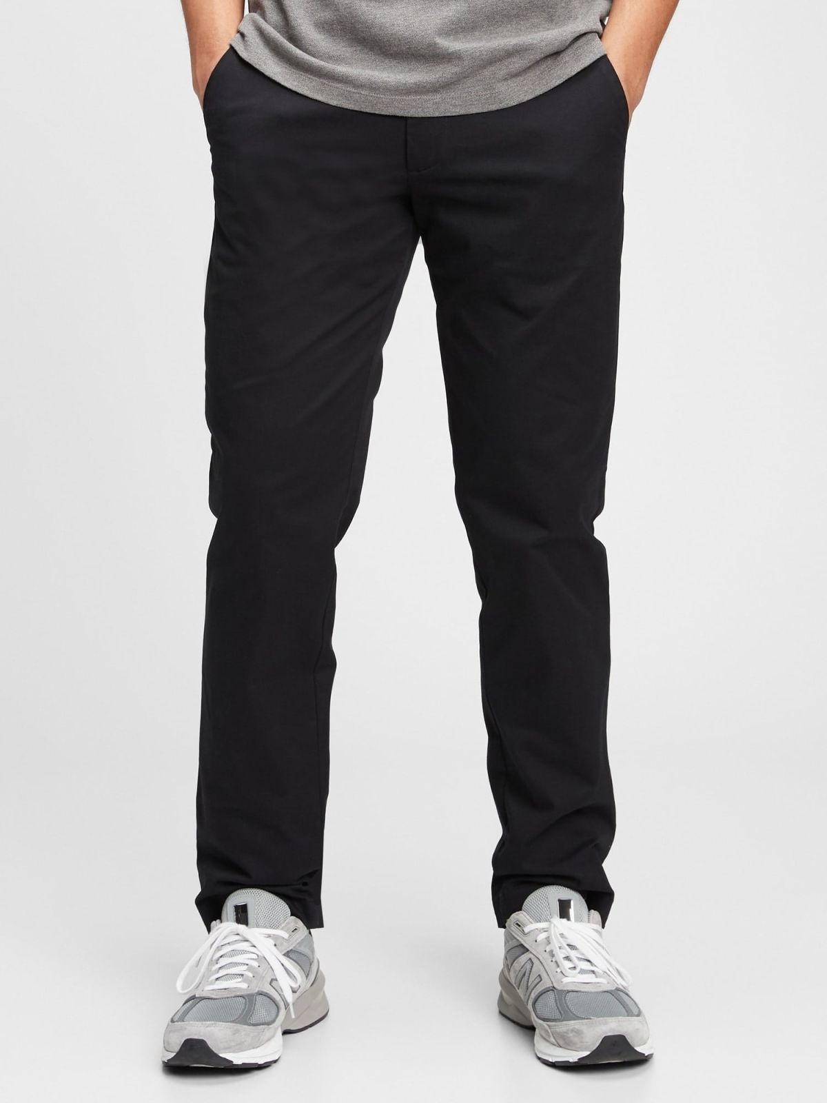 Μαύρο Modern Khakis σε Ίσια Γραμμή με Τεχνολογία GapFlex-472757000