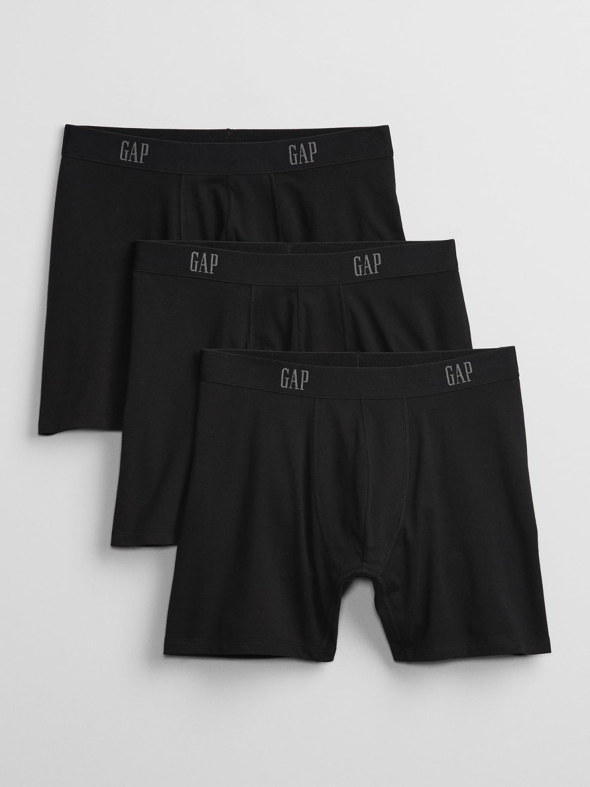 Μαύρο Gap Logo Boxer Εσώρουχα (3-Pack)-689091003