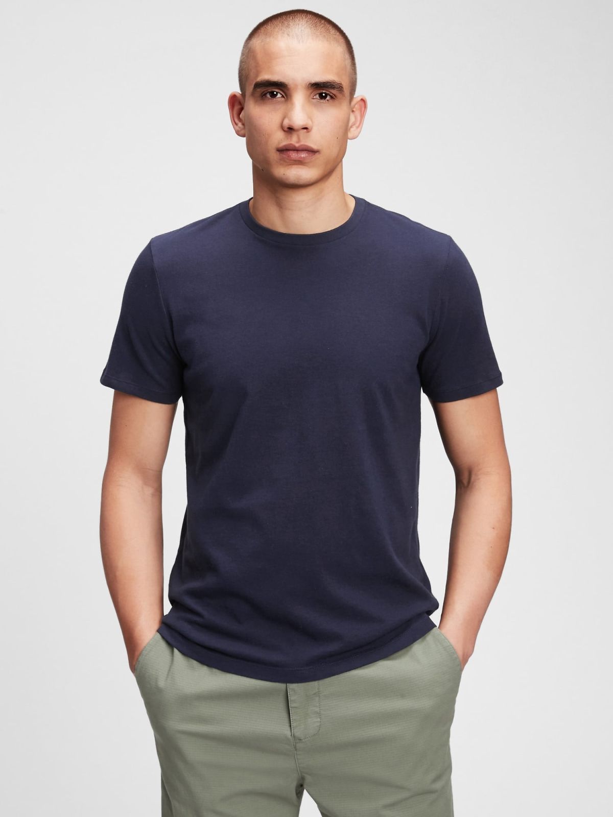 Jersey Crewneck T-Shirt-440775001