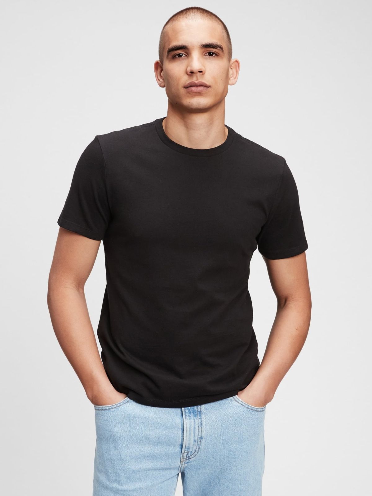 Jersey Crewneck T-Shirt-440775002