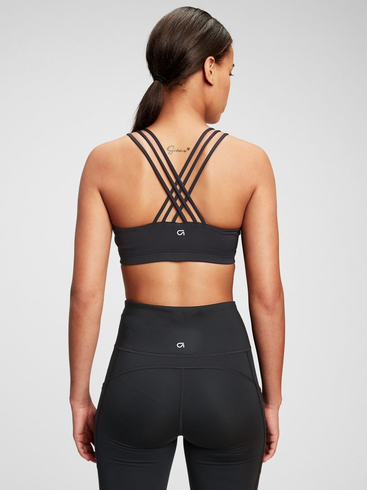 GapFit Eclipse Medium Support Strappy Sports Bra-335778002