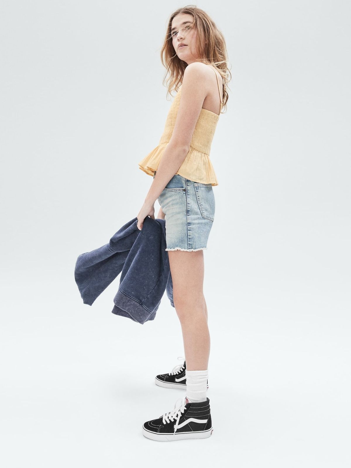 Teen Sky High Rise Denim Shorts-669854000