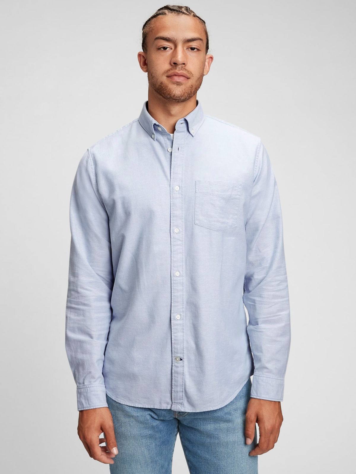 Μπλε Oxford Πουκάμισο σε Standard Fit-619568001