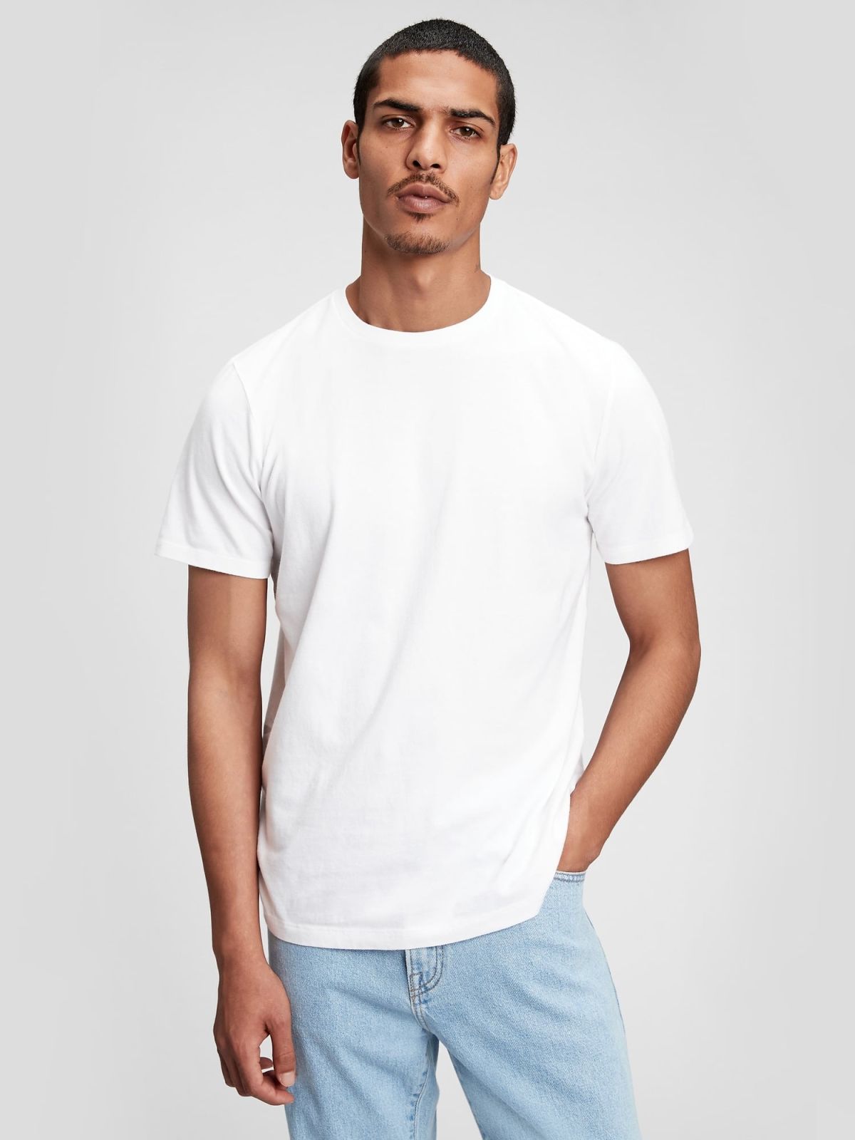 Jersey Crewneck T-Shirt-440775000