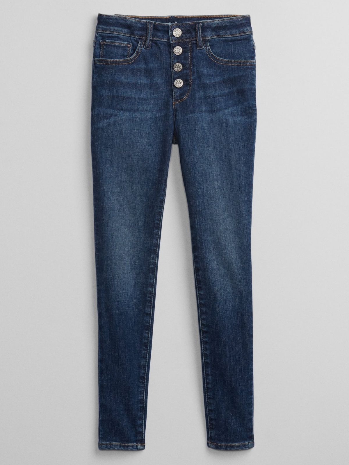 Μπλε Παιδικό High Rise Jegging Παντελόνι με Washwell-708629000