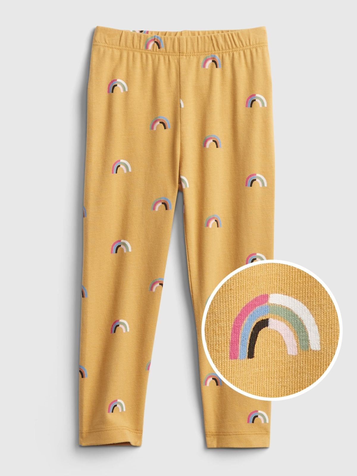 Κίτρινο Νηπιακό Κολάν με Σχέδιο από Οργανικό Βαμβάκι-731988012