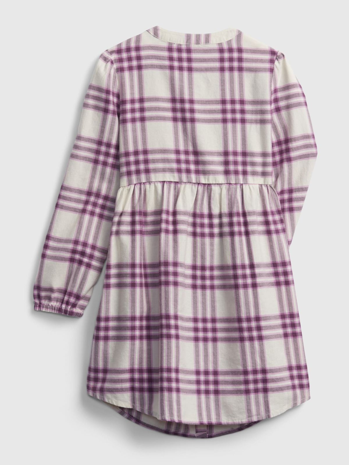 Μωβ Παιδικό Plaid Πουκάμισο-Φόρεμα-725658000