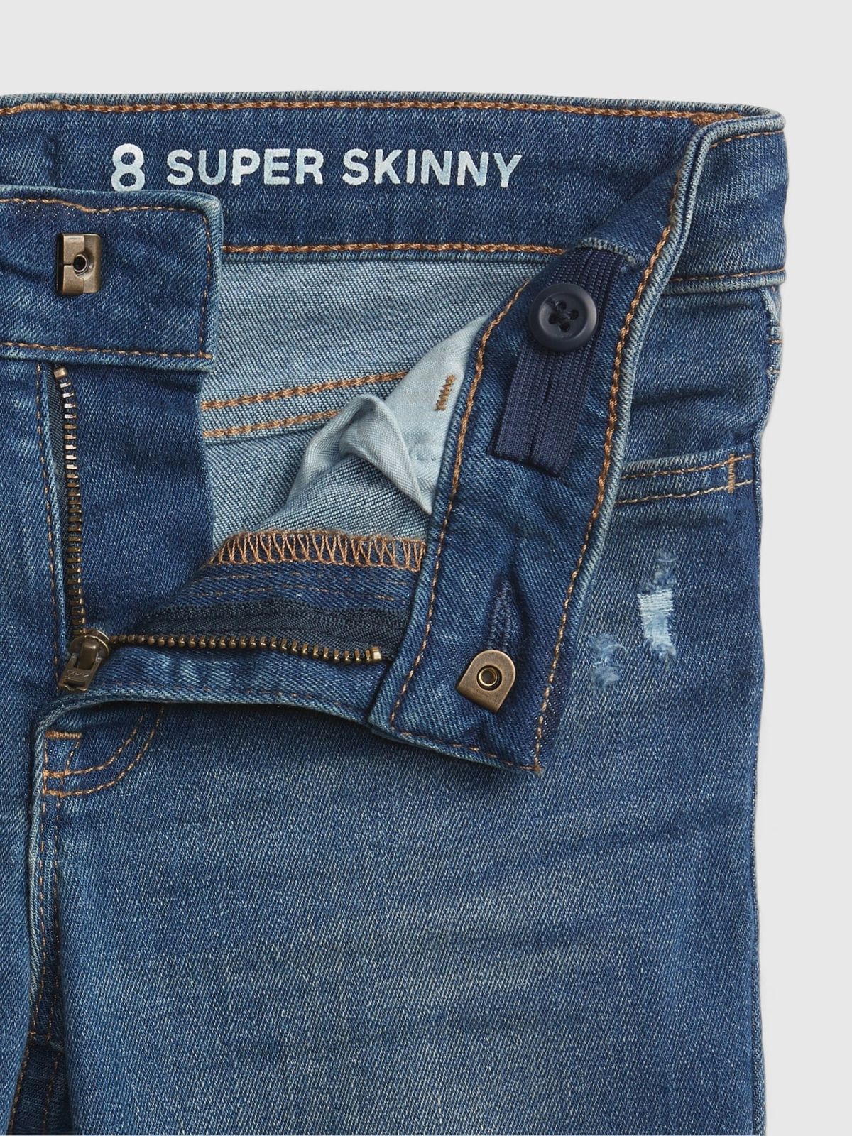 Μπλε Παιδικό Super Skinny Destructed Τζιν Washwell™-725663000