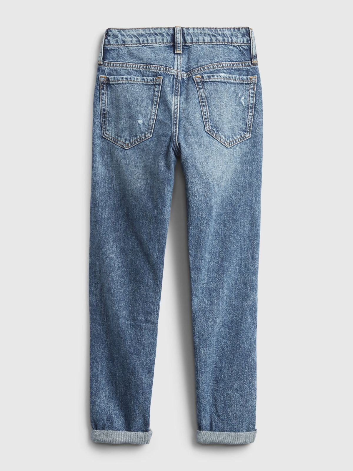 Μπλε Παιδικό Distressed Girlfriend Τζιν Παντελόνι με Τεχνική Washwell™-725709000