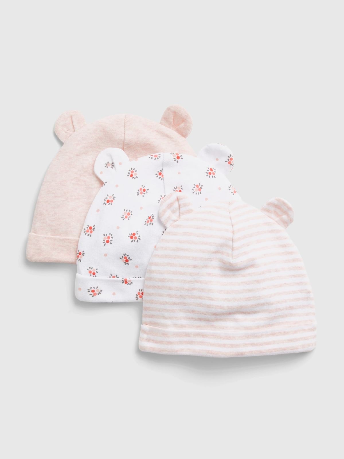 Baby Organic Cotton First Favorite Beanie (3-Pack)-734597001