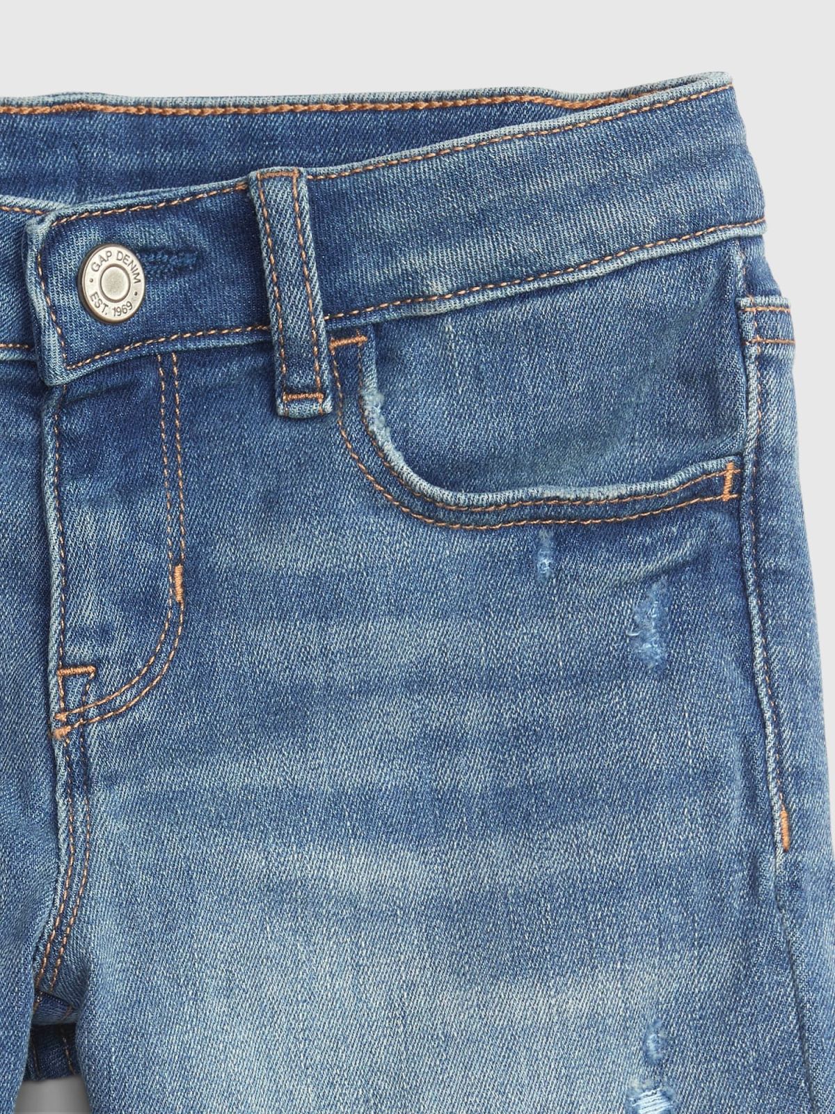 Μπλε Παιδικό Midi Τζιν Σορτς Washwell ™-754956000