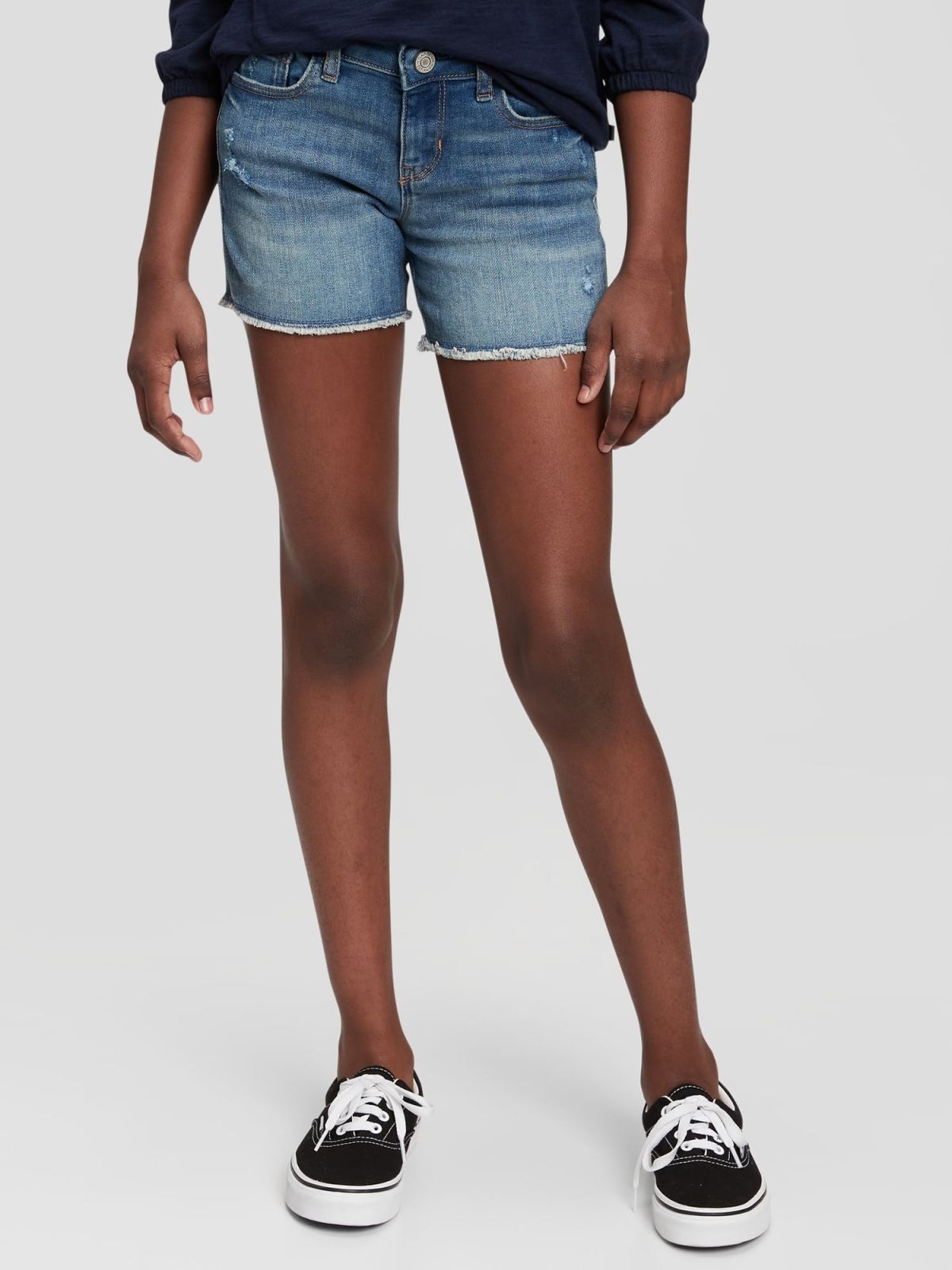Kids Midi Denim Shorts with Washwell ™-754956000