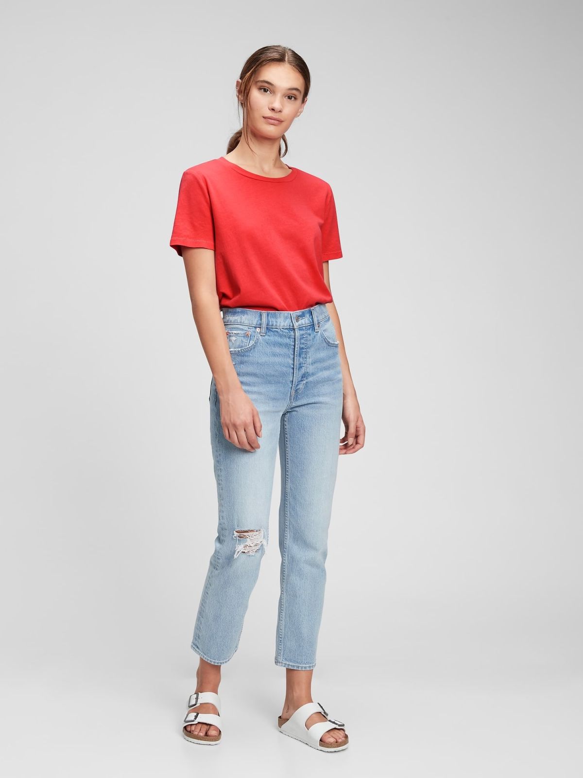 Κόκκινη Vintage Μπλούζα από 100% Οργανικό Βαμβάκι-795346022