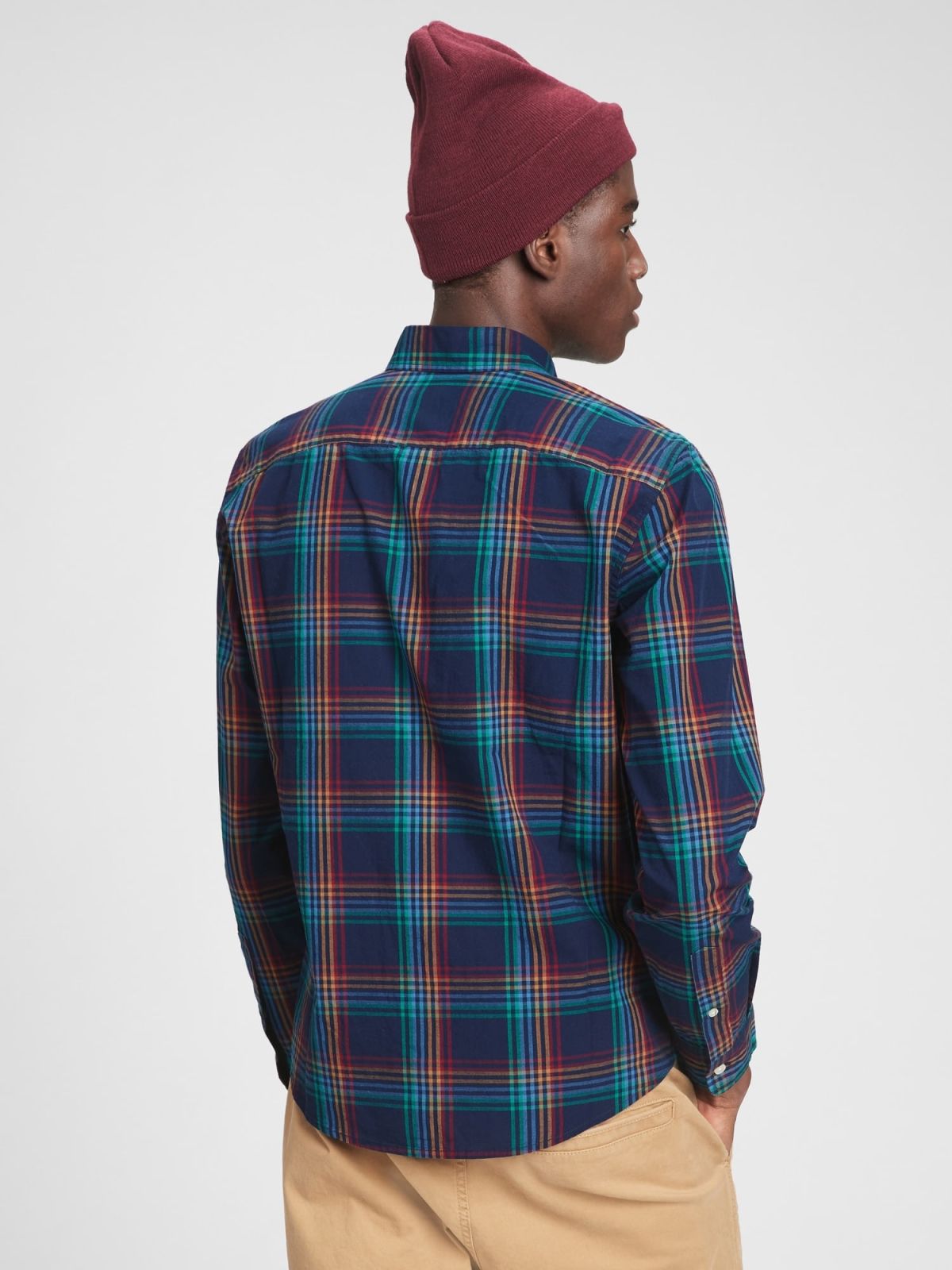 Poplin Shirt in Untucked Fit-777821000
