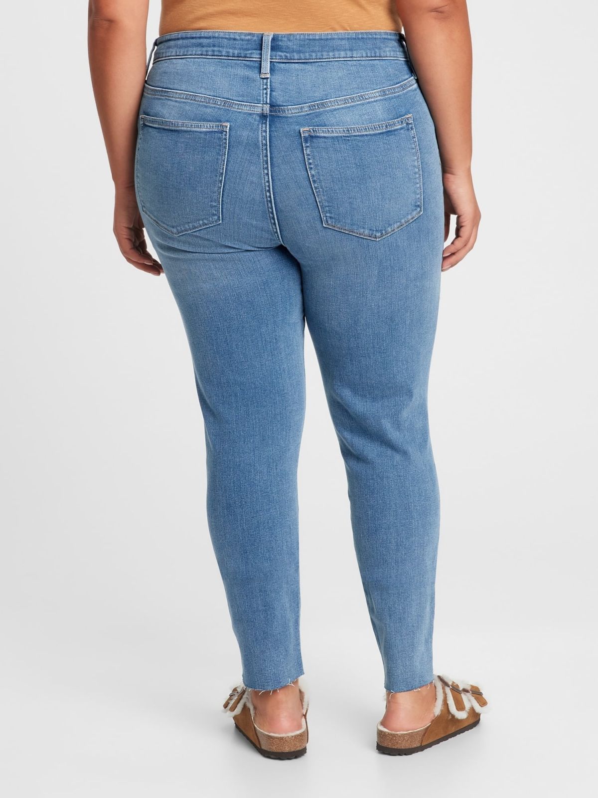High Rise Destructed Jegging Παντελόνι με Washwell-764823000