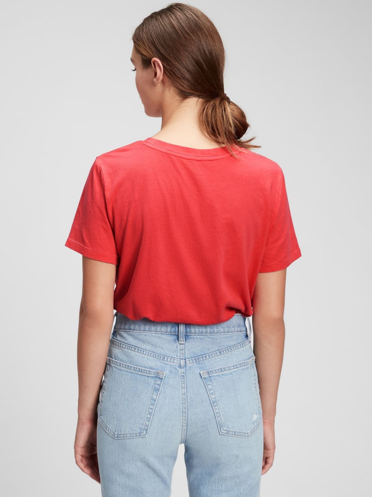 Κόκκινη Vintage Μπλούζα από 100% Οργανικό Βαμβάκι-795346022