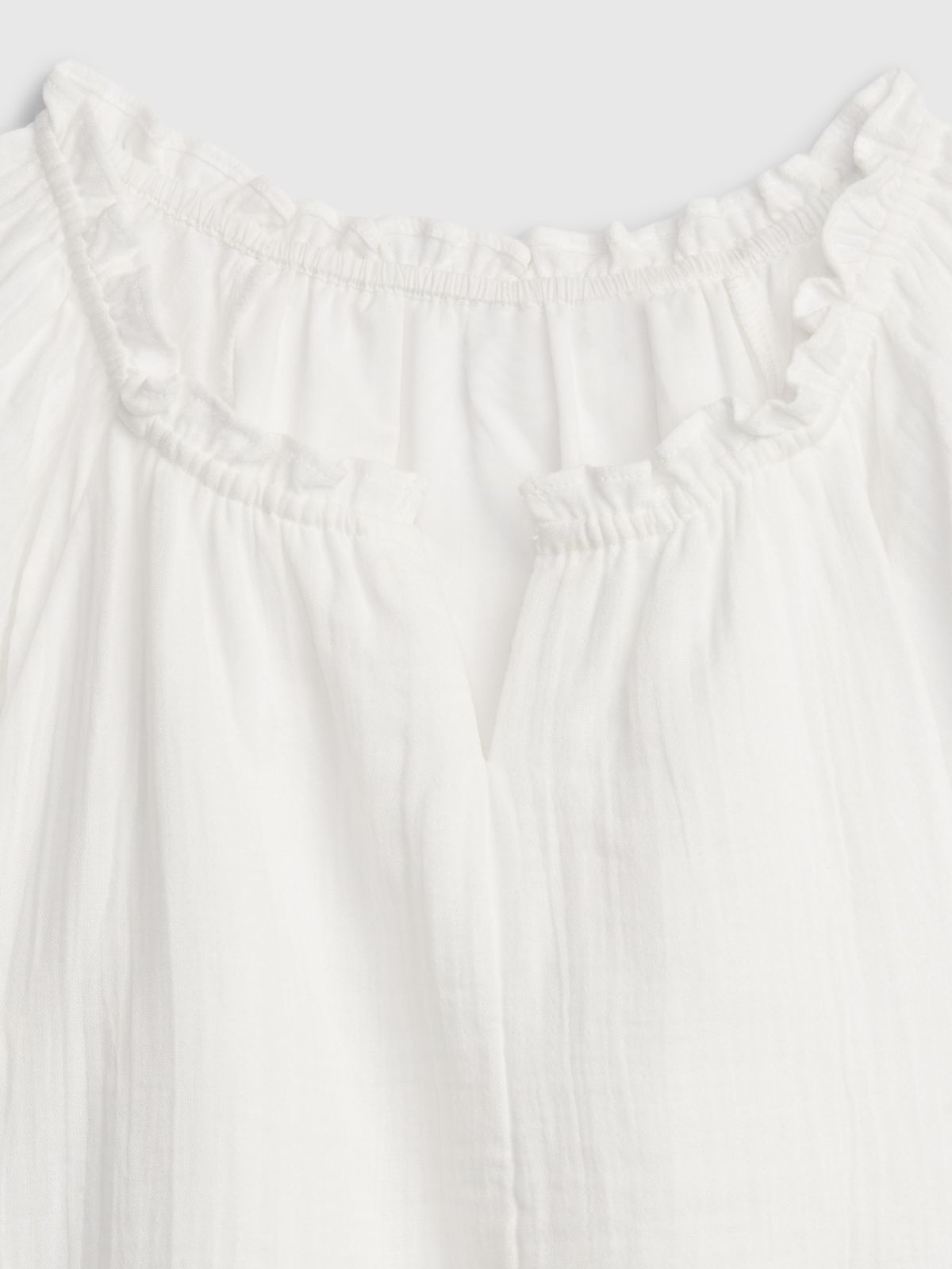 Άσπρο Παιδικό Gauze Flutter Τοπ-813160000