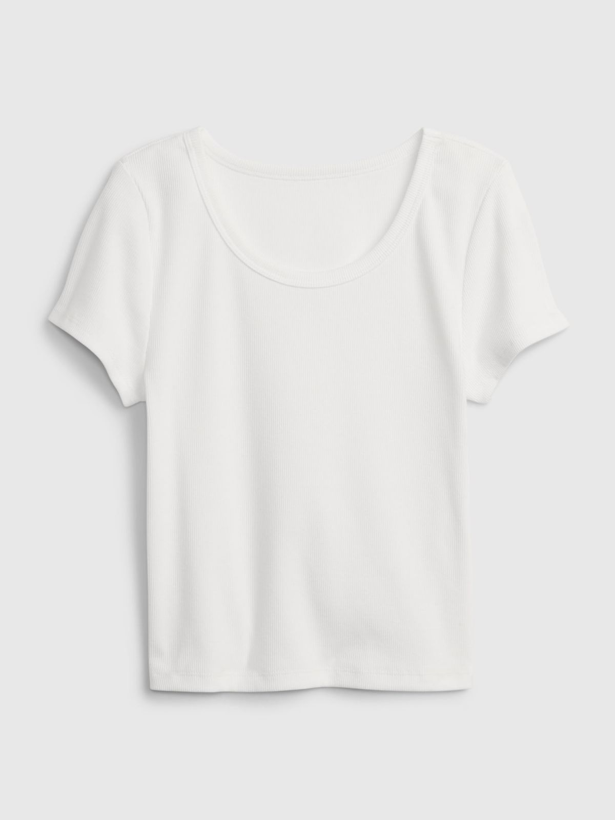 Άσπρη Teen Ribbed-Knit Μπλούζα-815846001