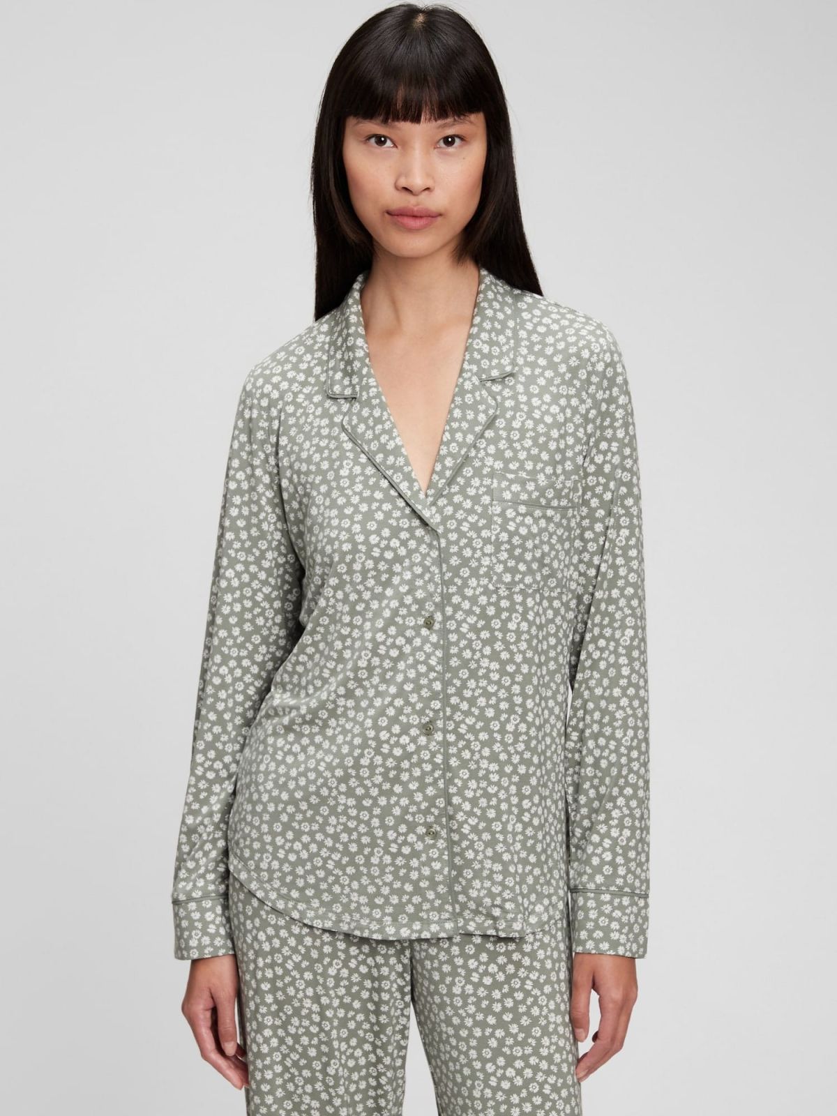 Modal Pajama Shirt-663803009