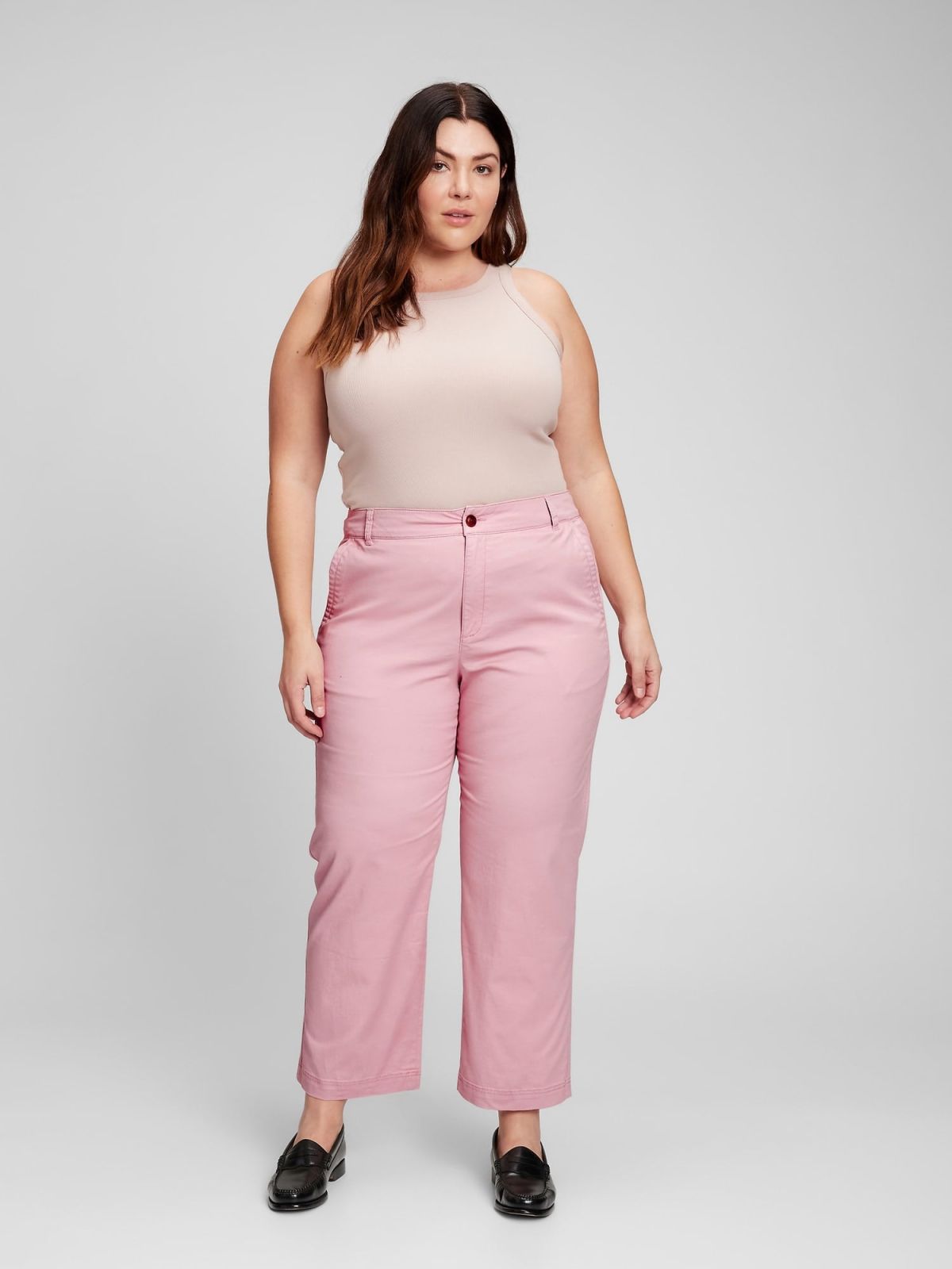 High Rise Girlfriend Khakis-819959000