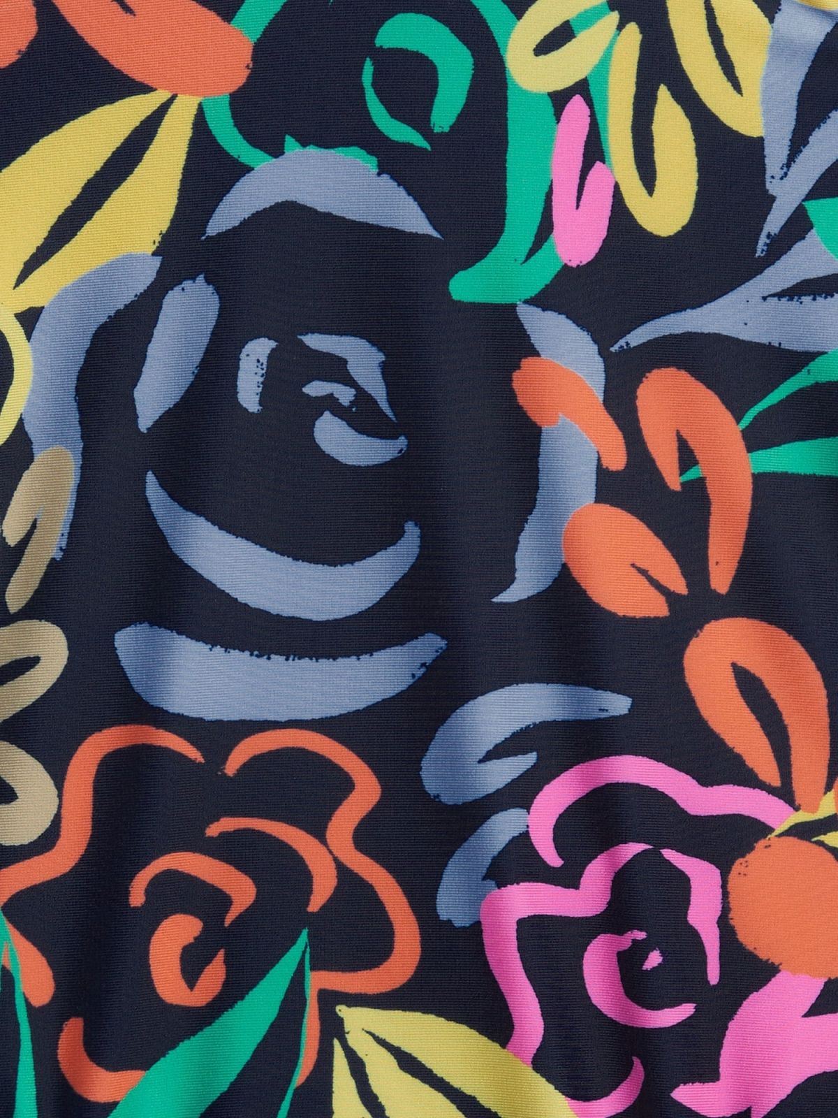 Μπλε Νηπιακό Recycled Floral Ολόσωμο Μαγιό-802240000
