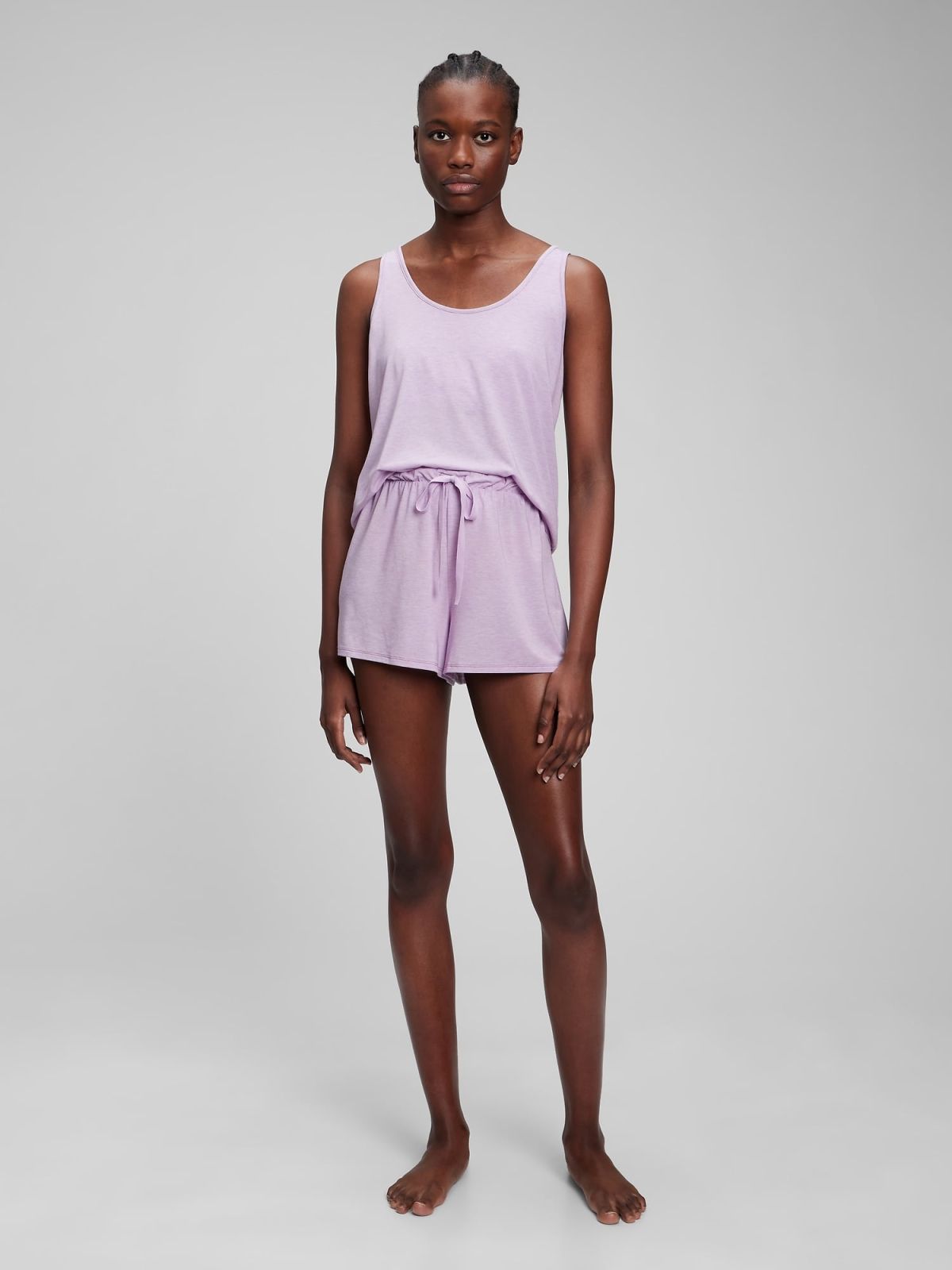 Μωβ Breathe Support Tank Top Μπλούζα Πυτζάμα-757175004