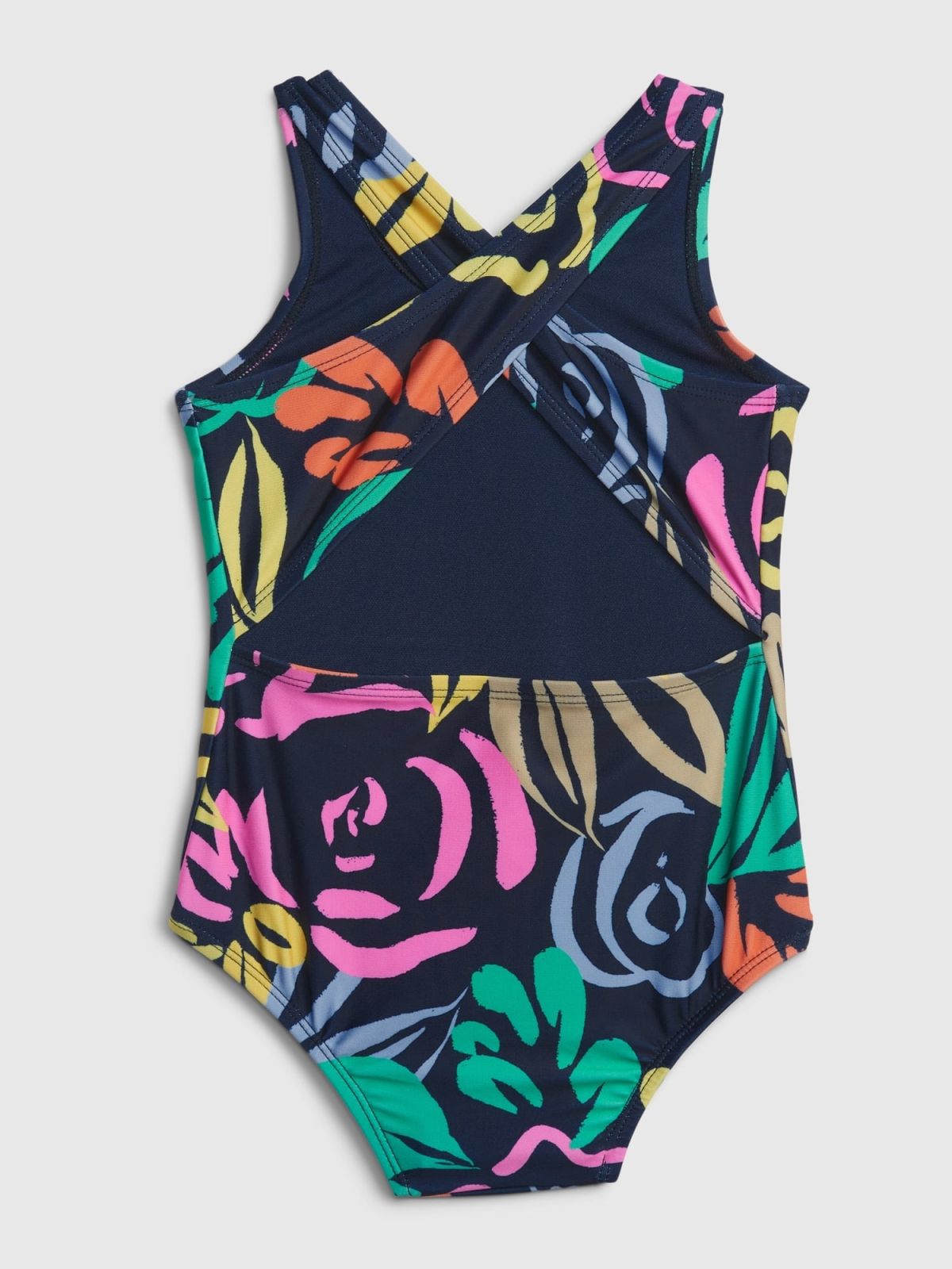 Μπλε Νηπιακό Recycled Floral Ολόσωμο Μαγιό-802240000