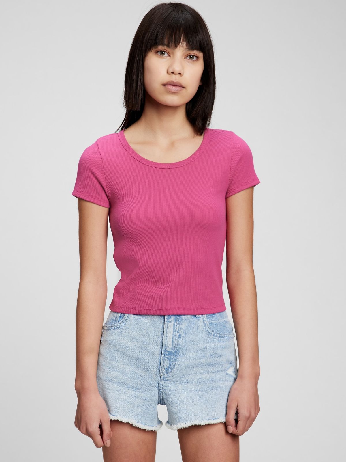 Ροζ Teen Ribbed-Knit Μπλούζα-815846000