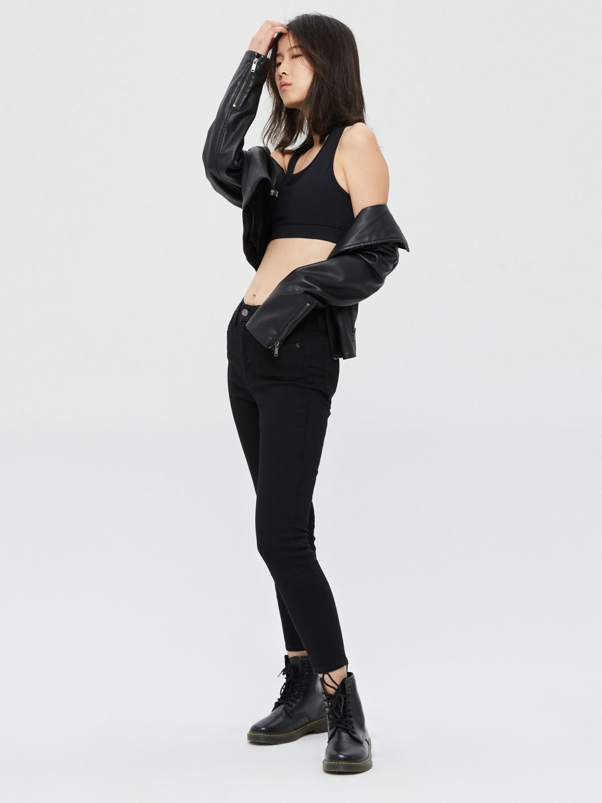 Μαύρο High Rise Universal Jegging Παντελόνι-619230000