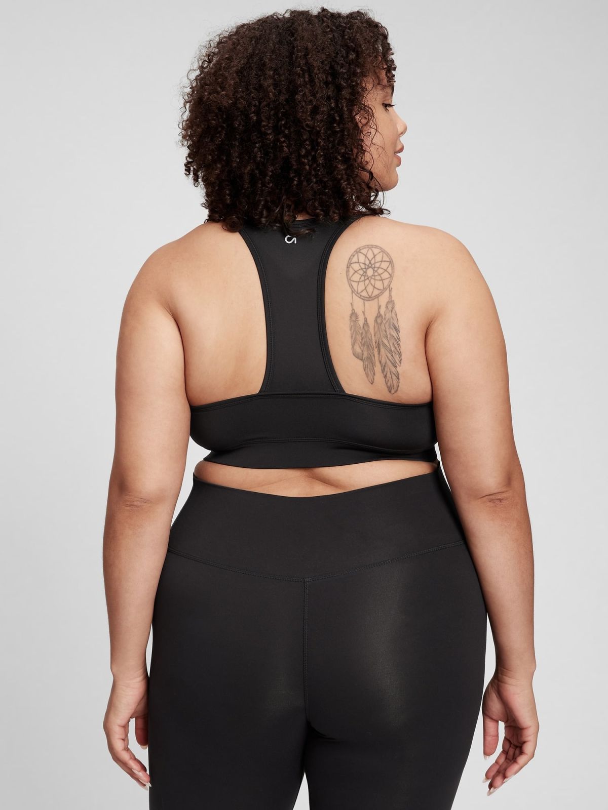 Μαύρο GapFit PowerMove T-Back Sports Μπουστάκι-820814001
