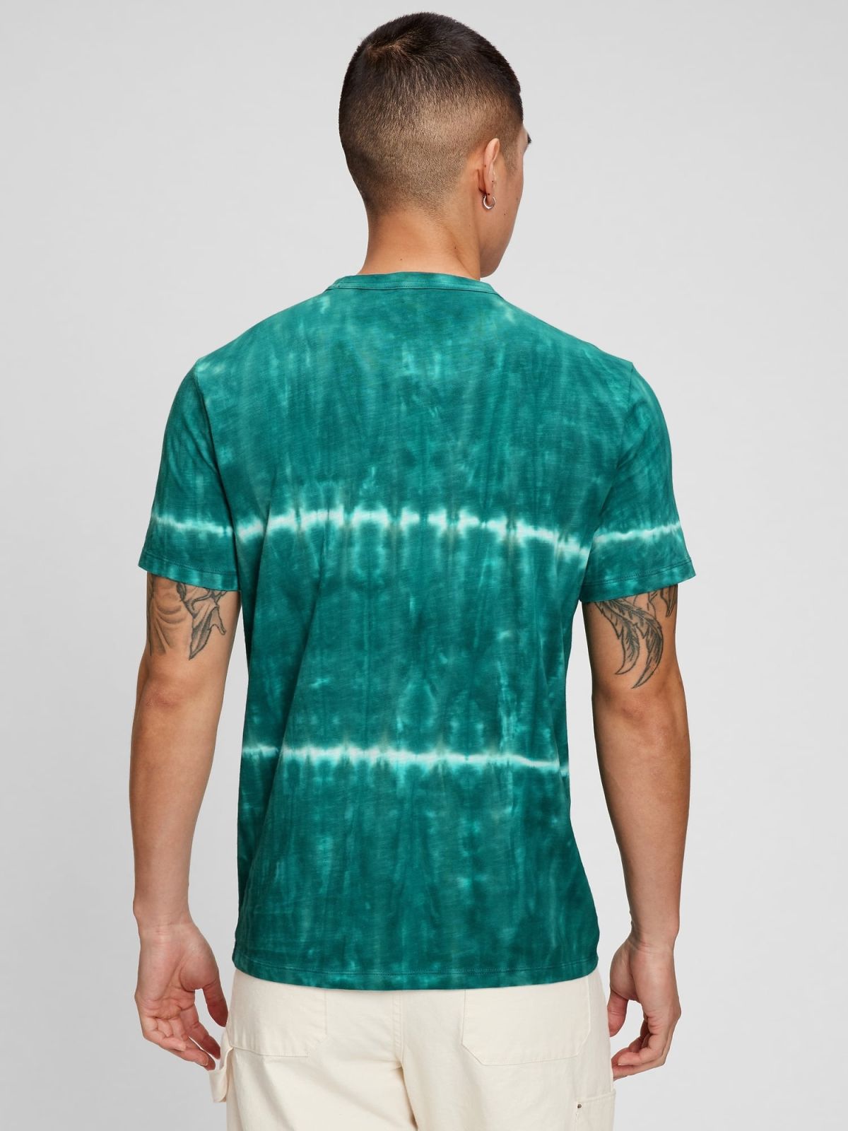 Μπλε Lived-In Tie-Dye Pocket T-Shirt Μπλούζα-797092000