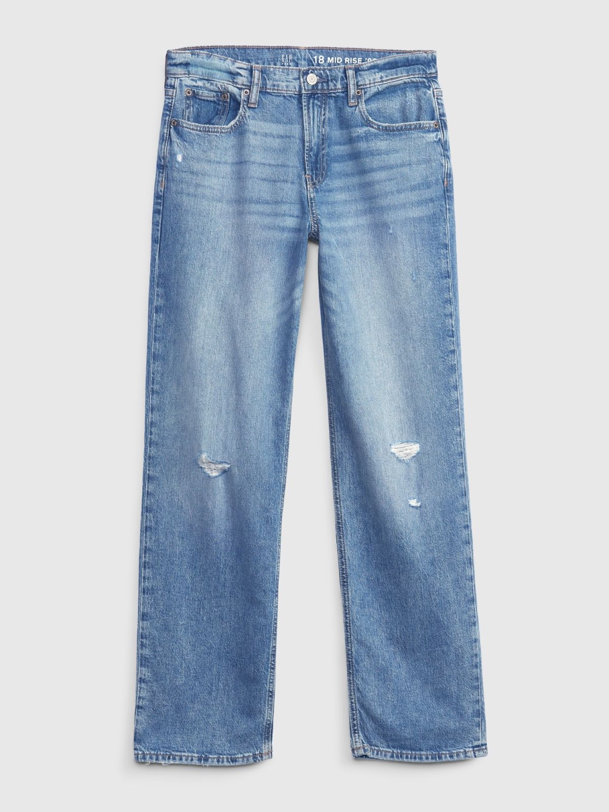 Μπλε Teen Mid Rise '90s Loose Jean Παντελόνι με Washwell-846658001