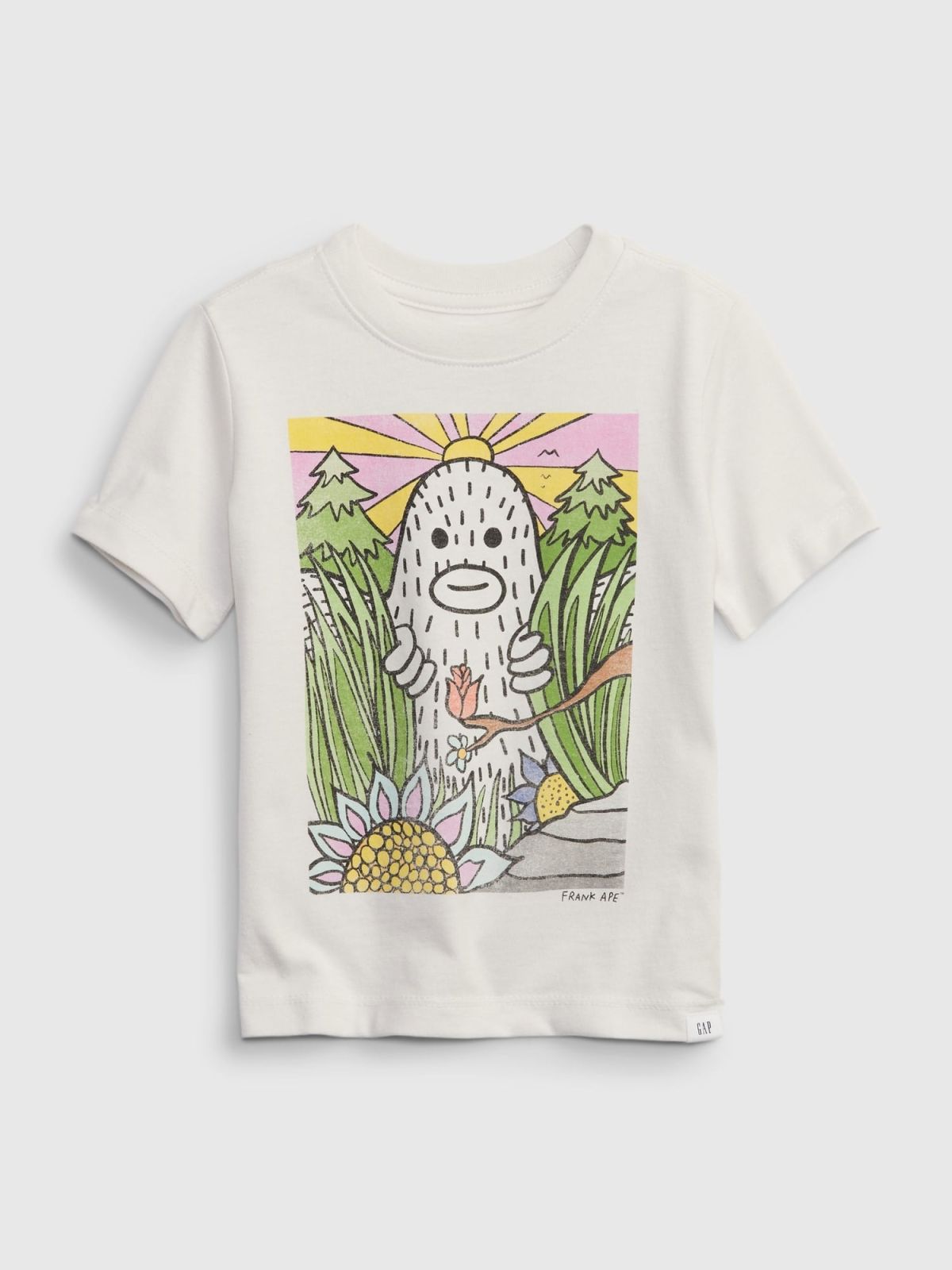 Μπεζ Gap x Frank Ape Νηπιακή Graphic Μπλούζα-821545000