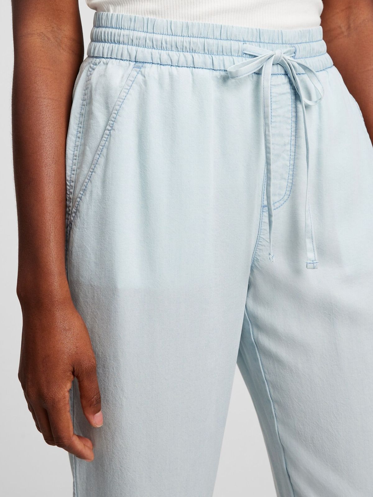 Μπλε TENCEL™ Lyocell Easy-Παντελόνι-833387000