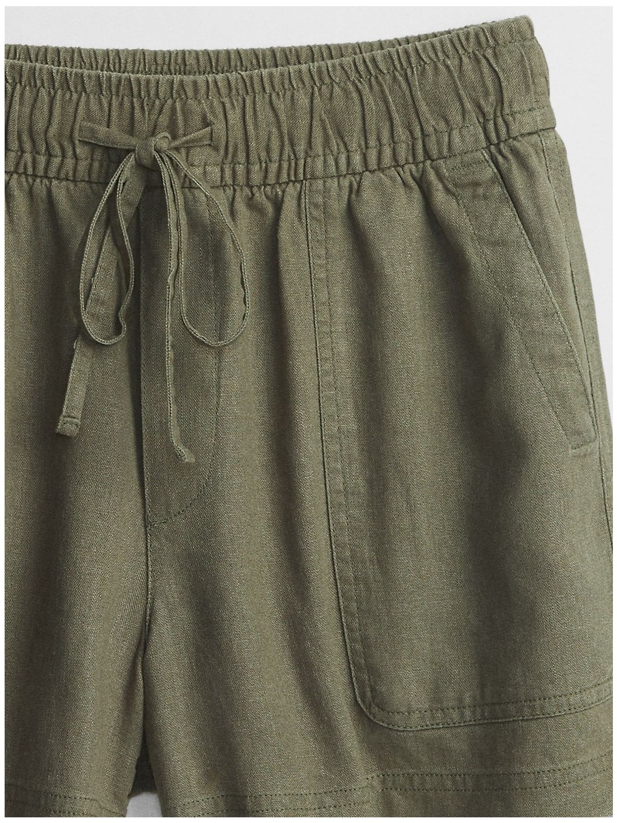 Πράσινο 3.5in High Rise Pull-On Utility Σορτς με Washwell-809226000