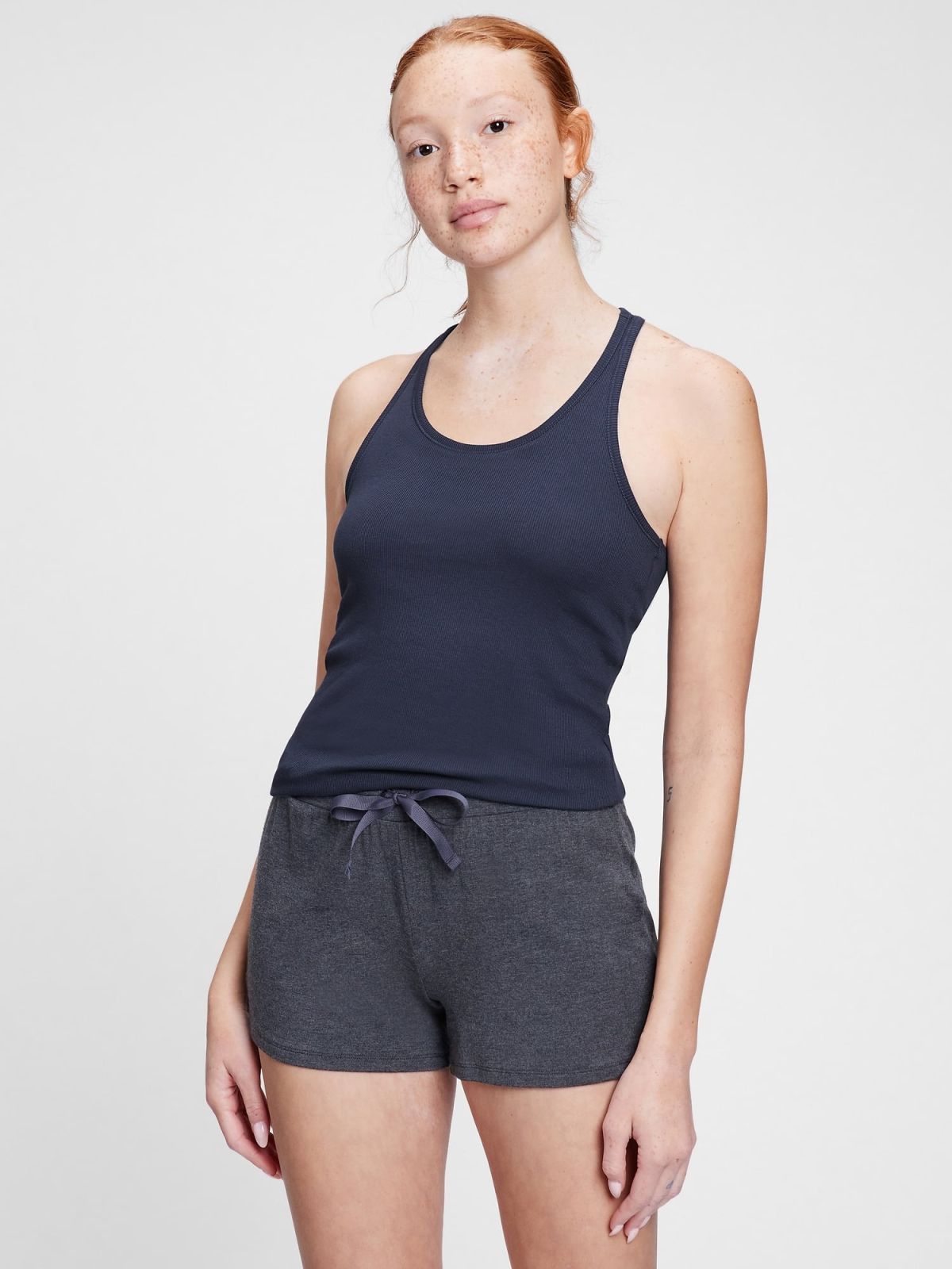 Ribbed Support PJ Tank Top-688634012