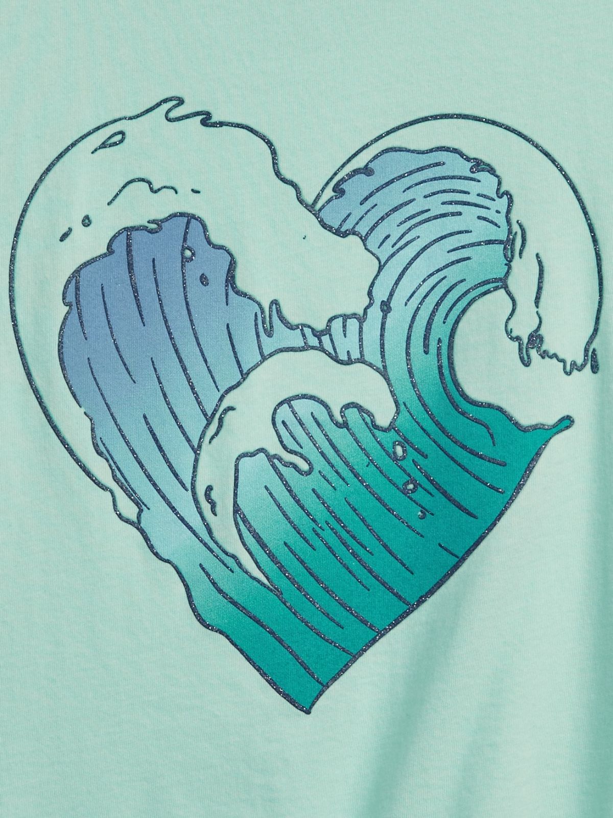 Πράσινη Παιδική 100% Οργανικό Βαμβάκι Boxy Graphic Μπλούζα-853036002